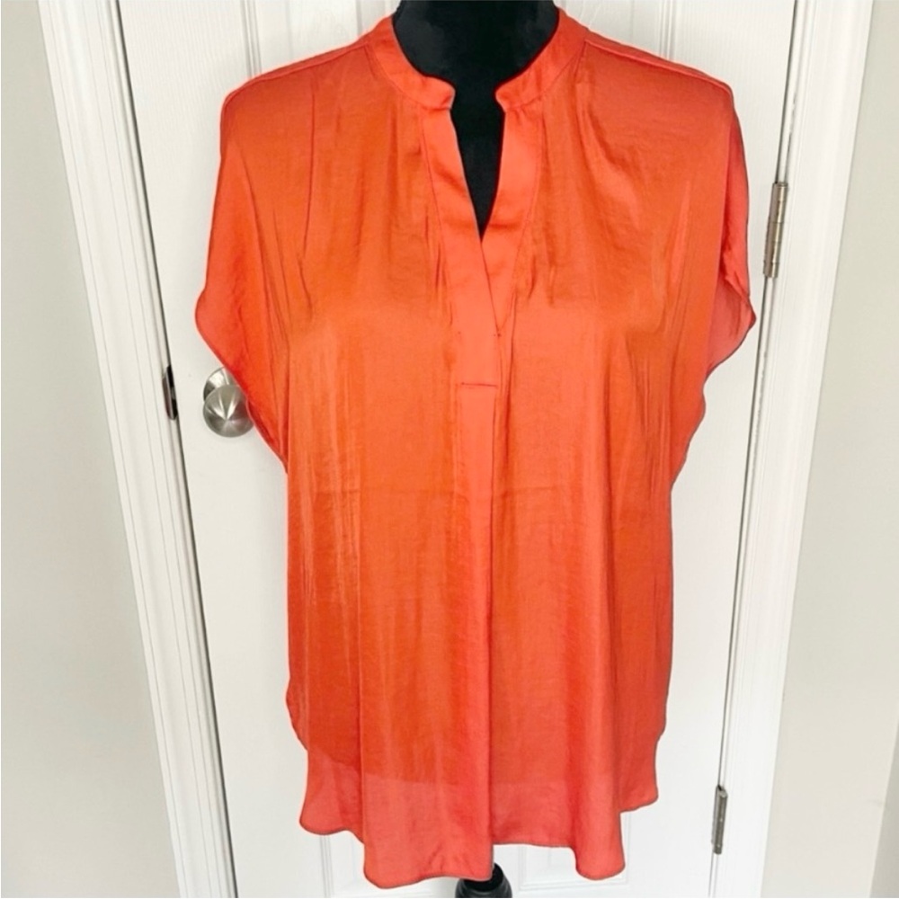 Rachel Roy Dolman Sleeve Blouse Orange Size Large New with Tags